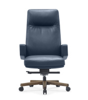 Изображение кресло rv design rafael (a2119) кожа синяя